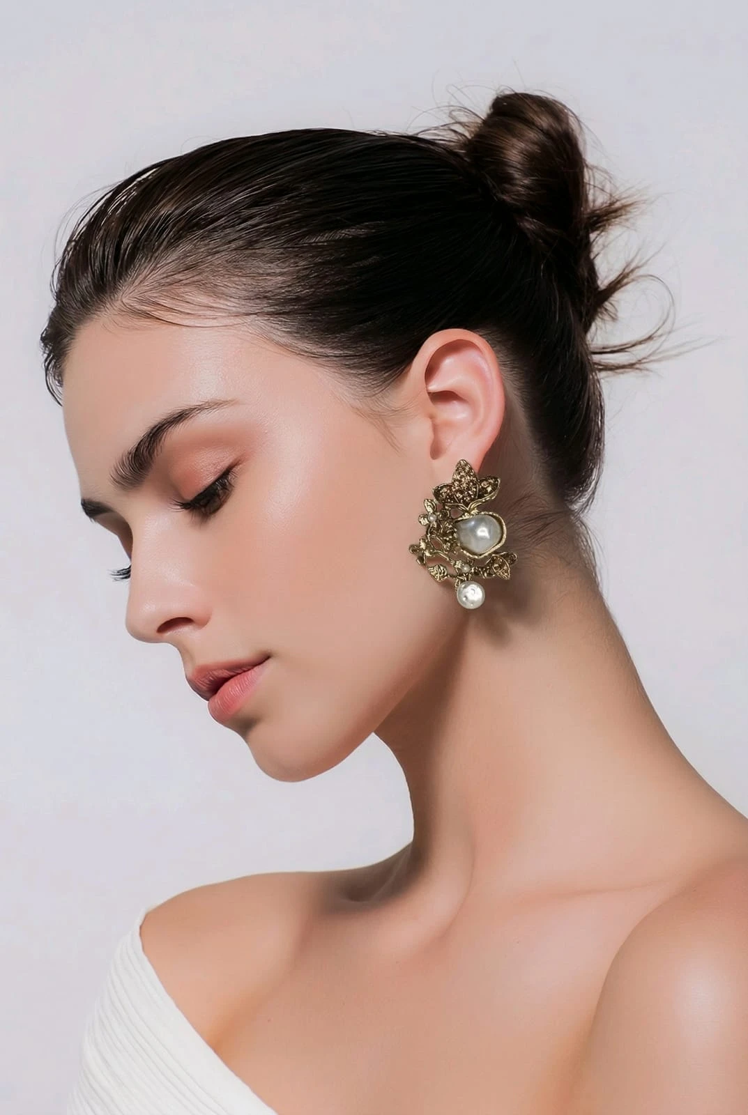 Classic Golden Filigree Pearl Drop Earrings – pro#10, rs.800.webp