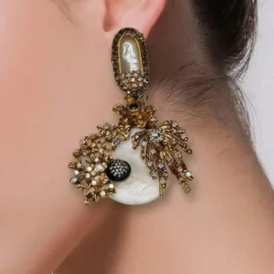 Regal Golden Filigree Pearl Statement Earrings - pro#2, rs.1850 (2nd pic).webp