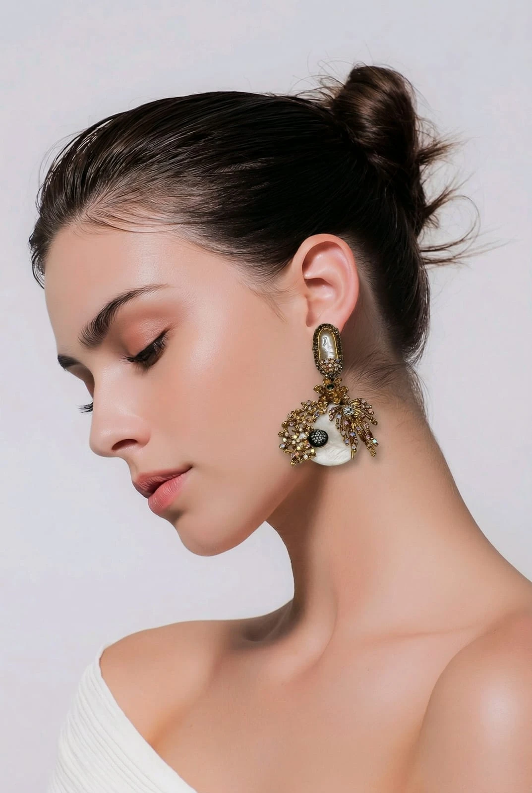 Regal Golden Filigree Pearl Statement Earrings – pro#2, rs.1850.webp